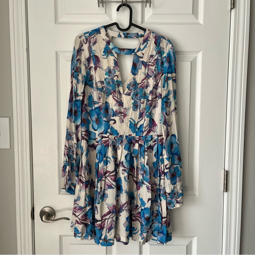 NWOT Women's Free People Floral Tegan Printed Mini Dress size 4